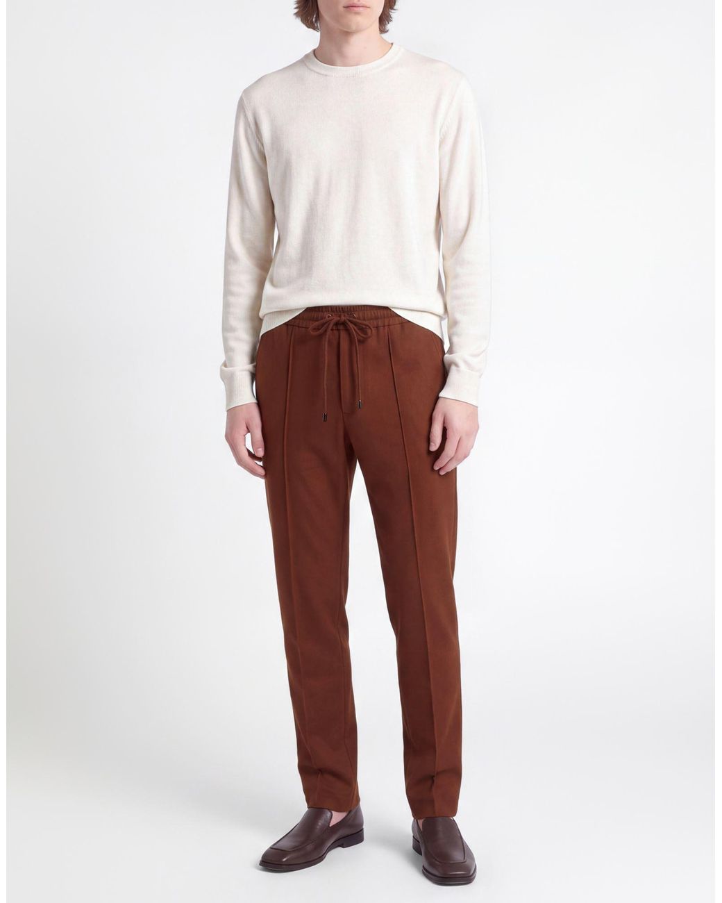Pantalone di Isaia in Brown da Uomo