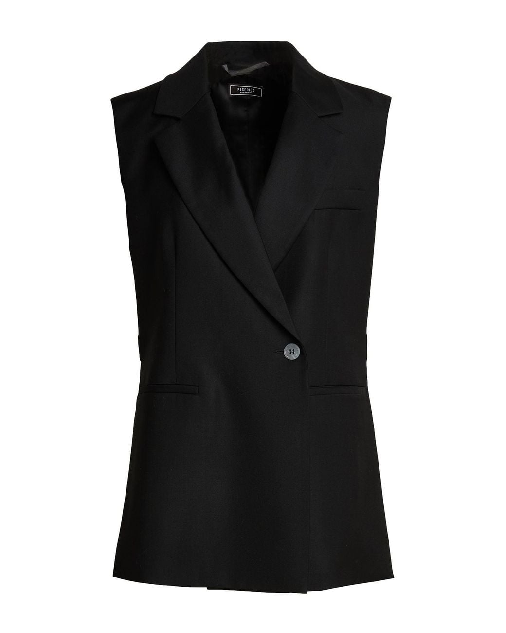 Peserico Black Blazer Virgin Wool