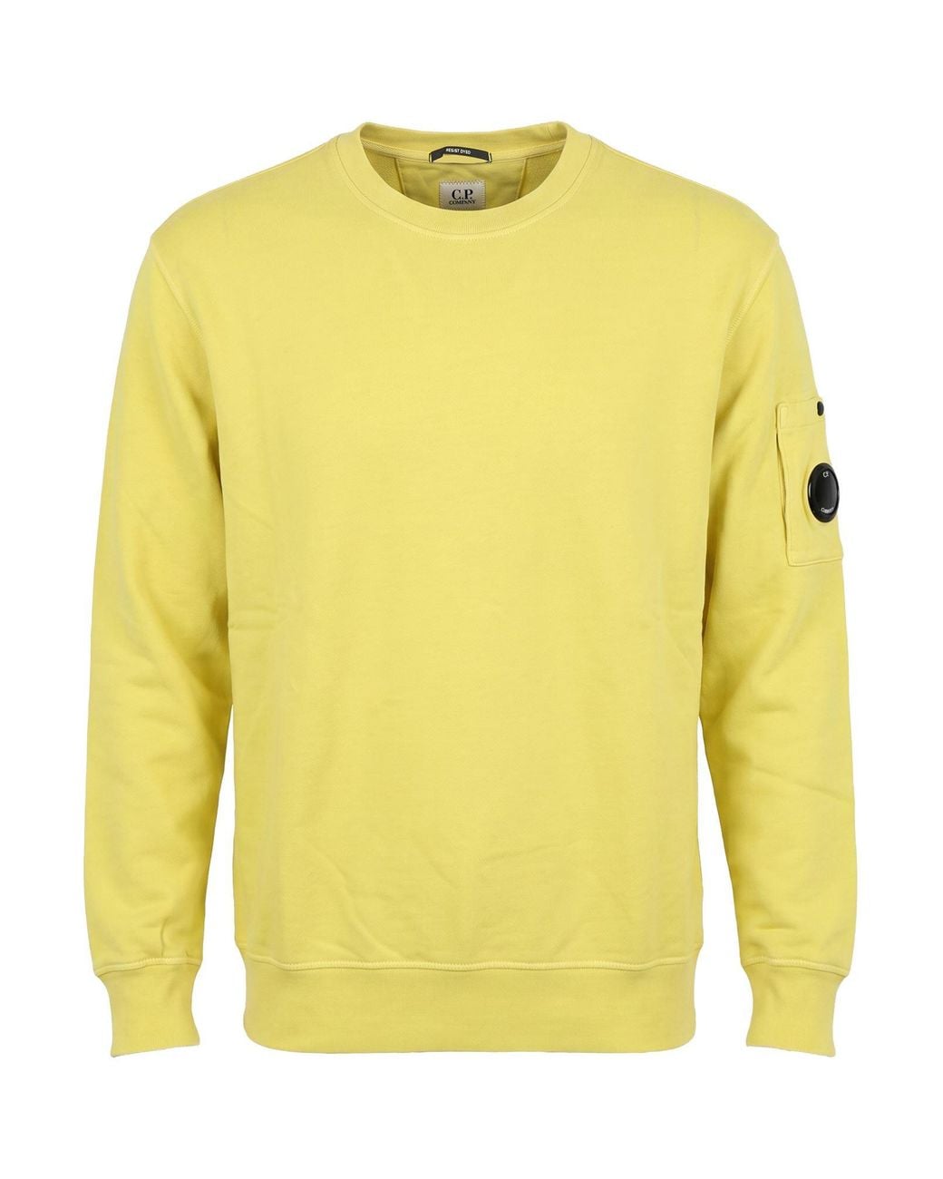 C P Company Yellow Lime Sweatshirt Cotton for men