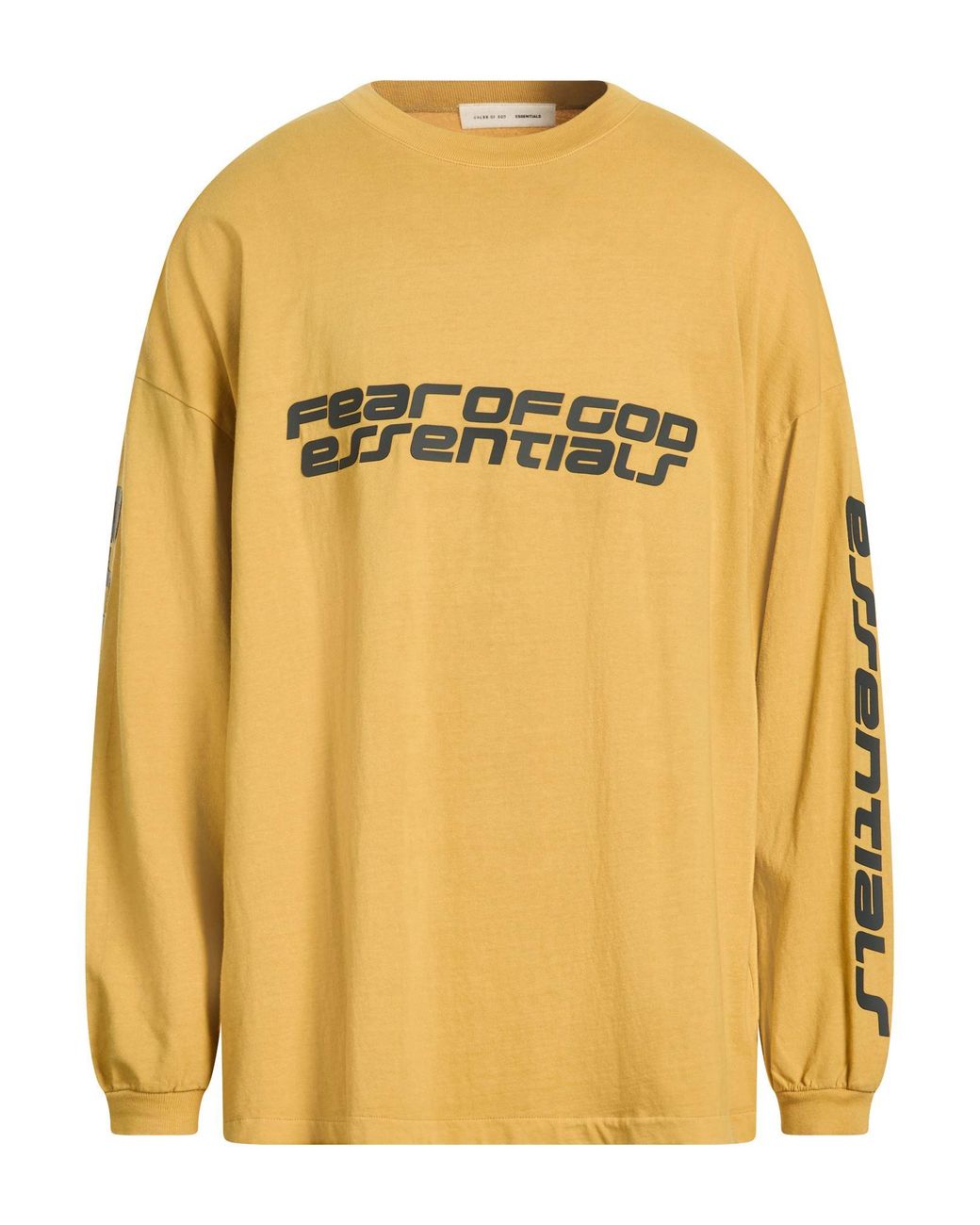 Fear Of God Yellow T-Shirt Cotton for men