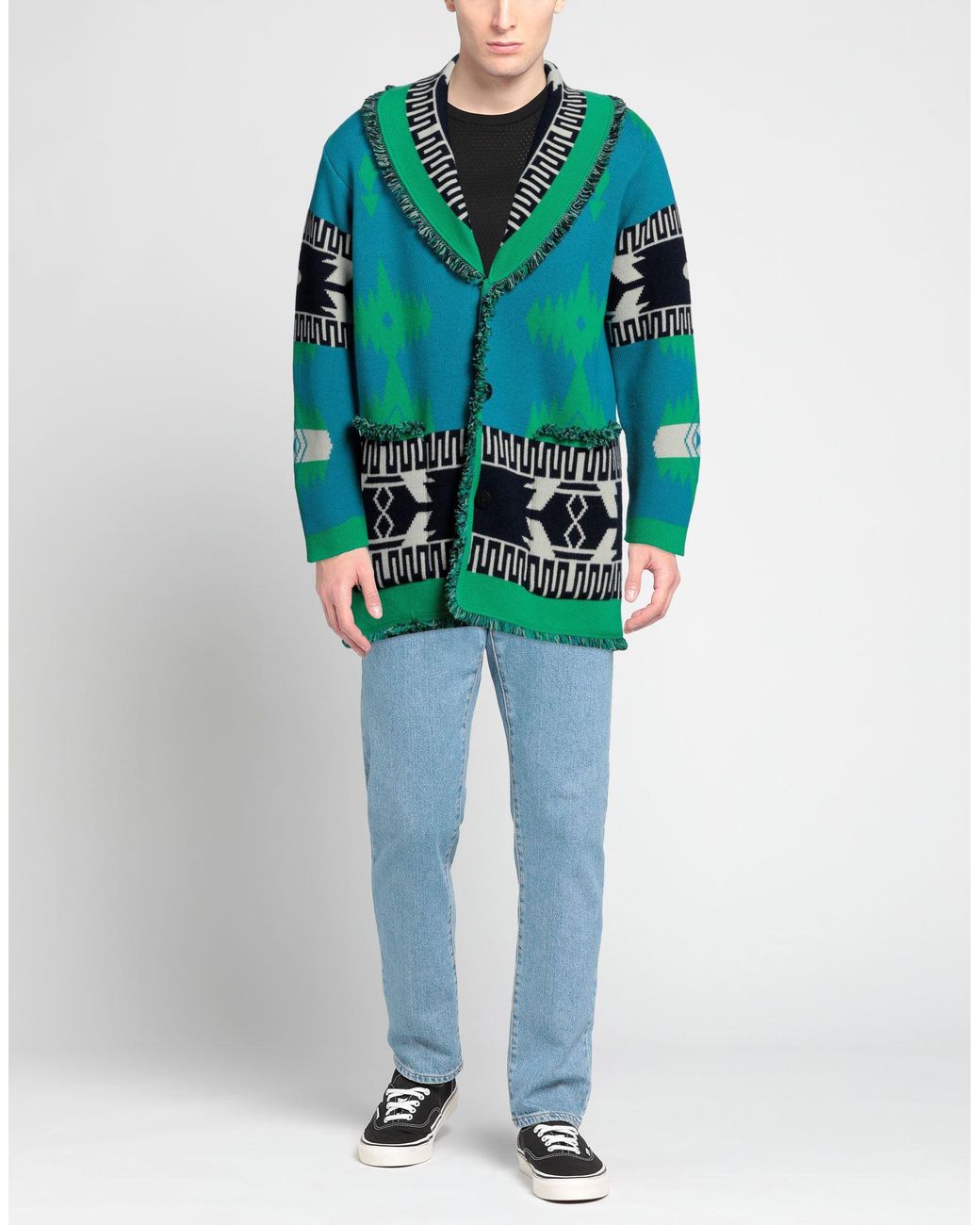 Alanui Green Cardigan for men