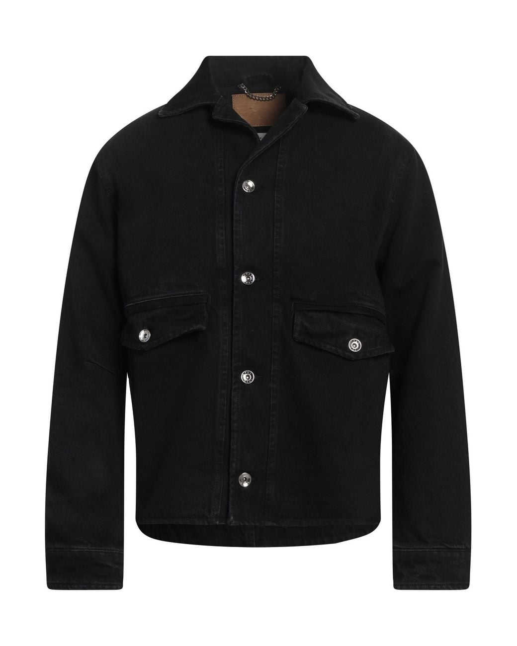 1989 STUDIO Black Denim Outerwear Cotton for men