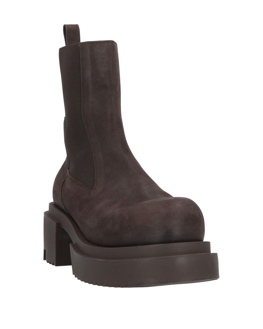Rick Owens Brown Boot Leather for men