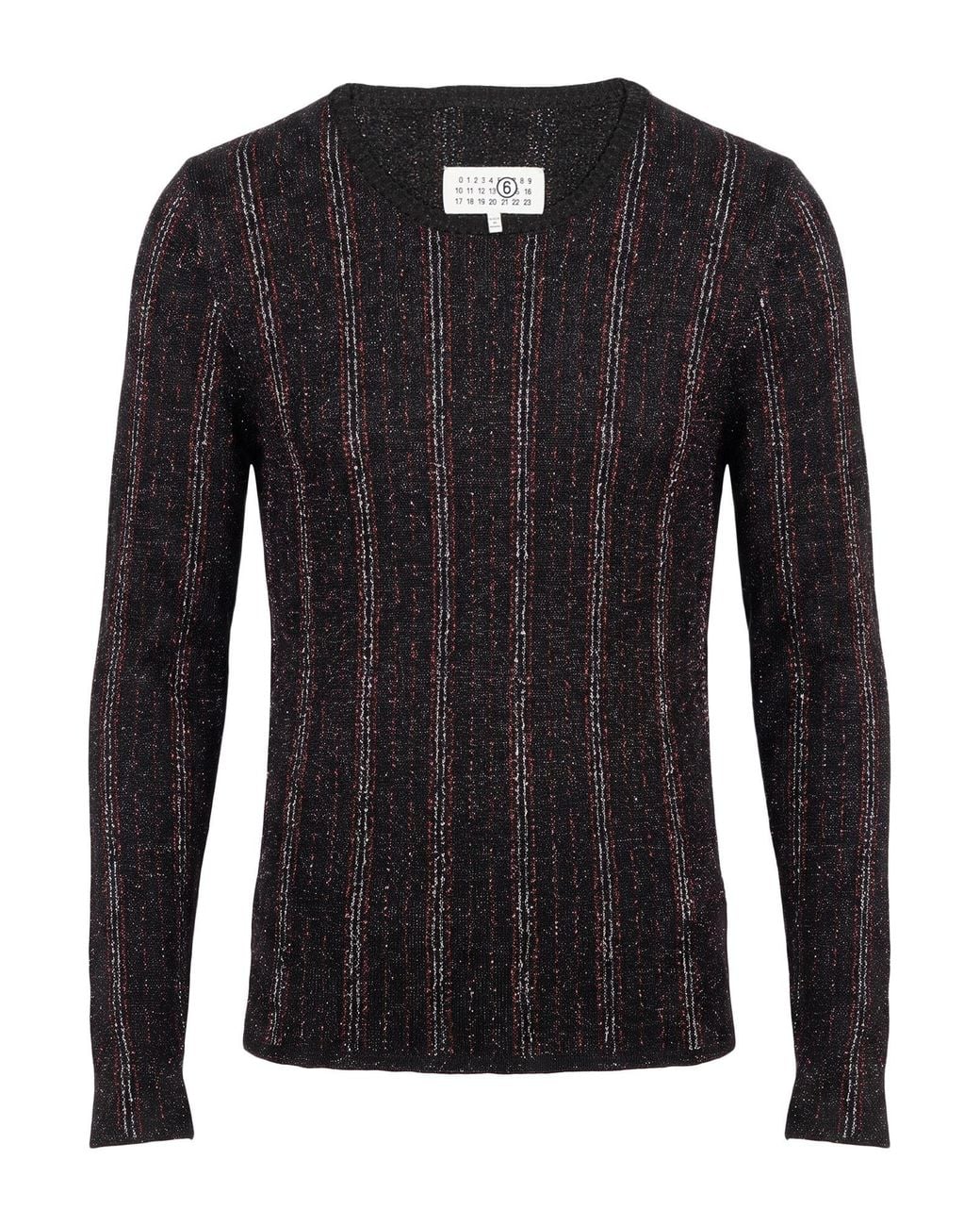 MM6 by Maison Margiela Black Sweater Viscose, Polyamide, Polyester for men
