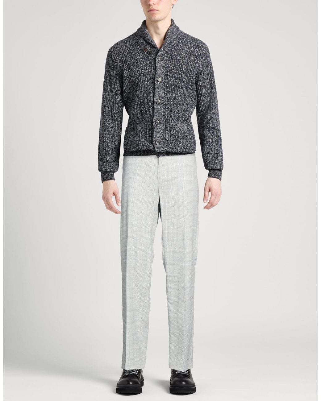 Hackett Gray Pants Cotton, Elastane for men