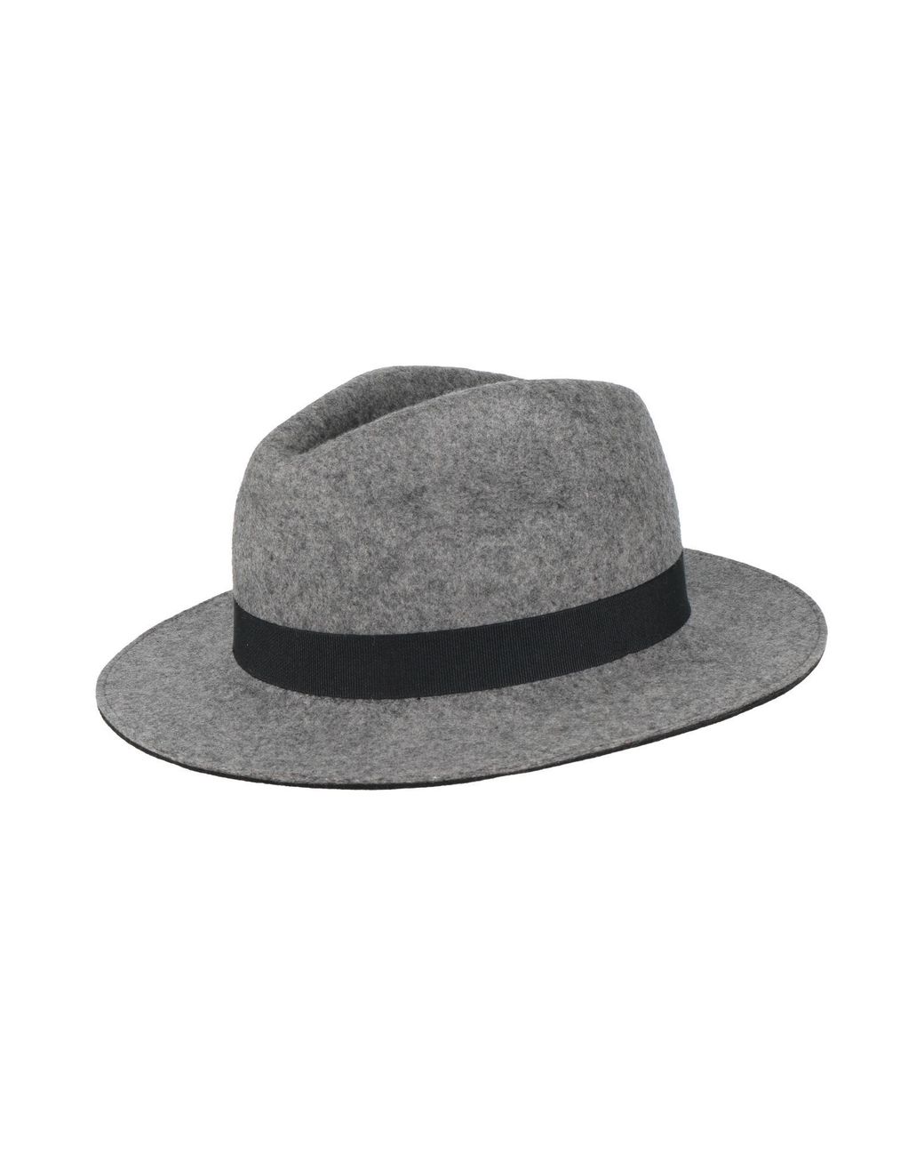 Emporio Armani Gray Hat Wool