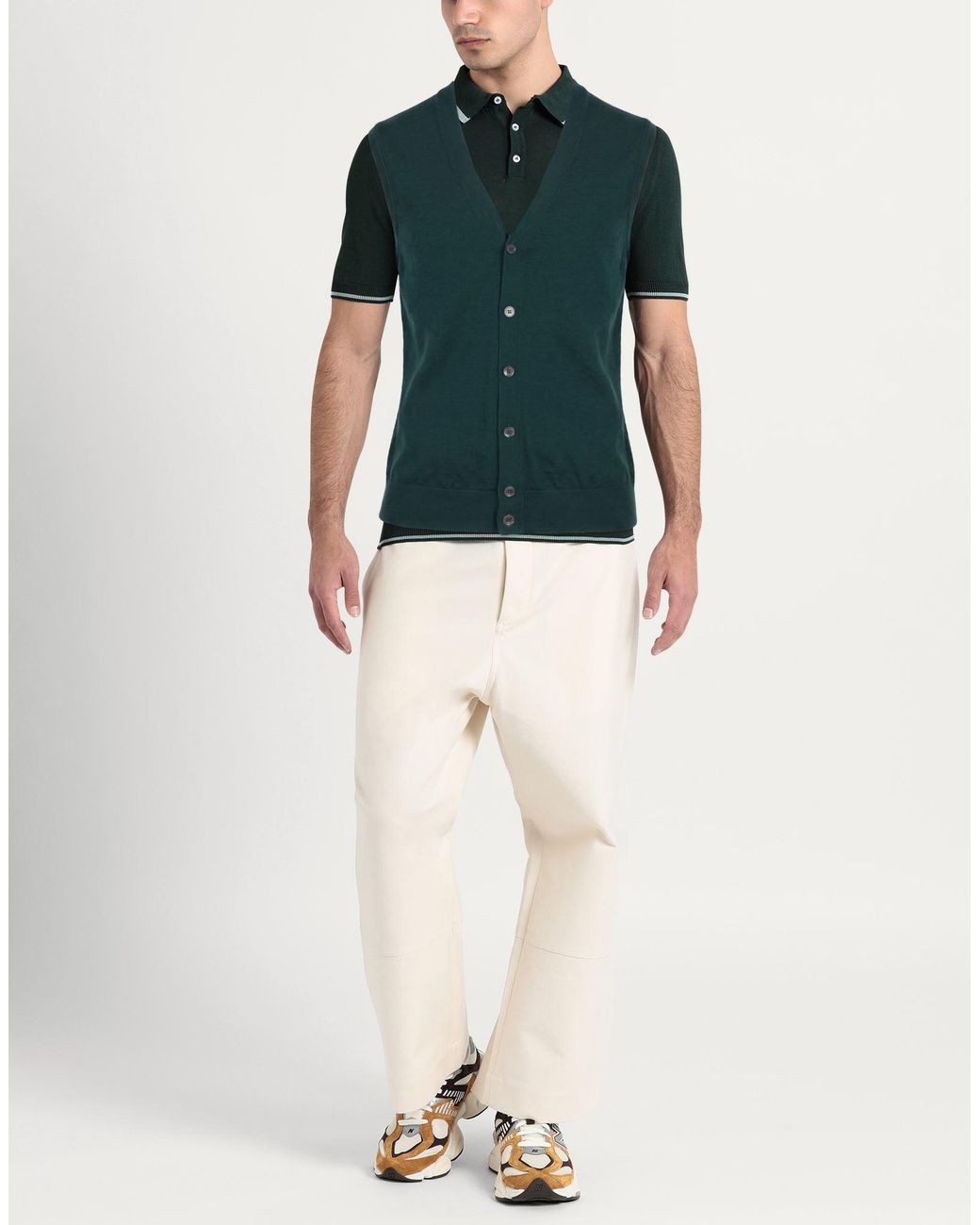 Diktat Green Cardigan for men