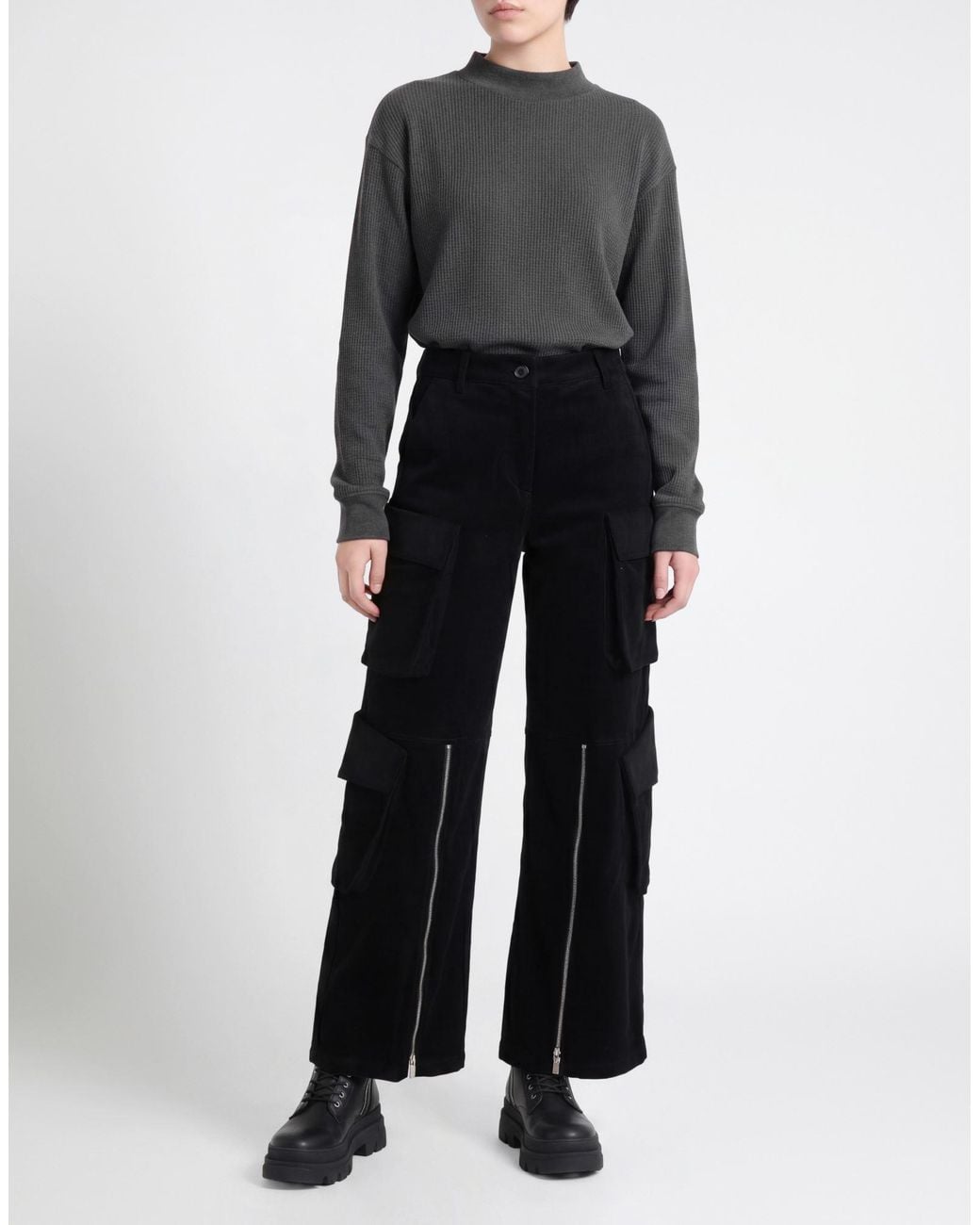 MEIMEIJ Black Pants Cotton, Elastane