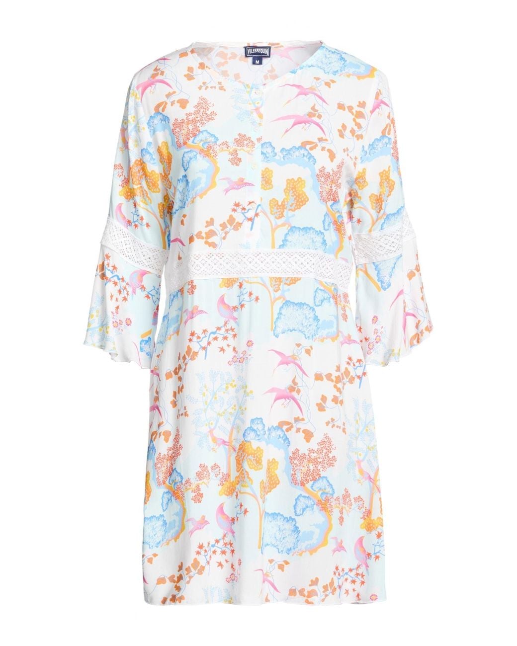 Vilebrequin White Mini Dress Recycled Viscose