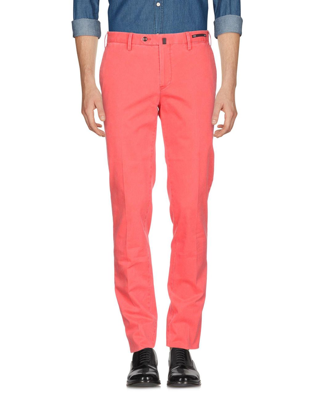 PT01 Cotton Casual Pants in Red for Men - Lyst
