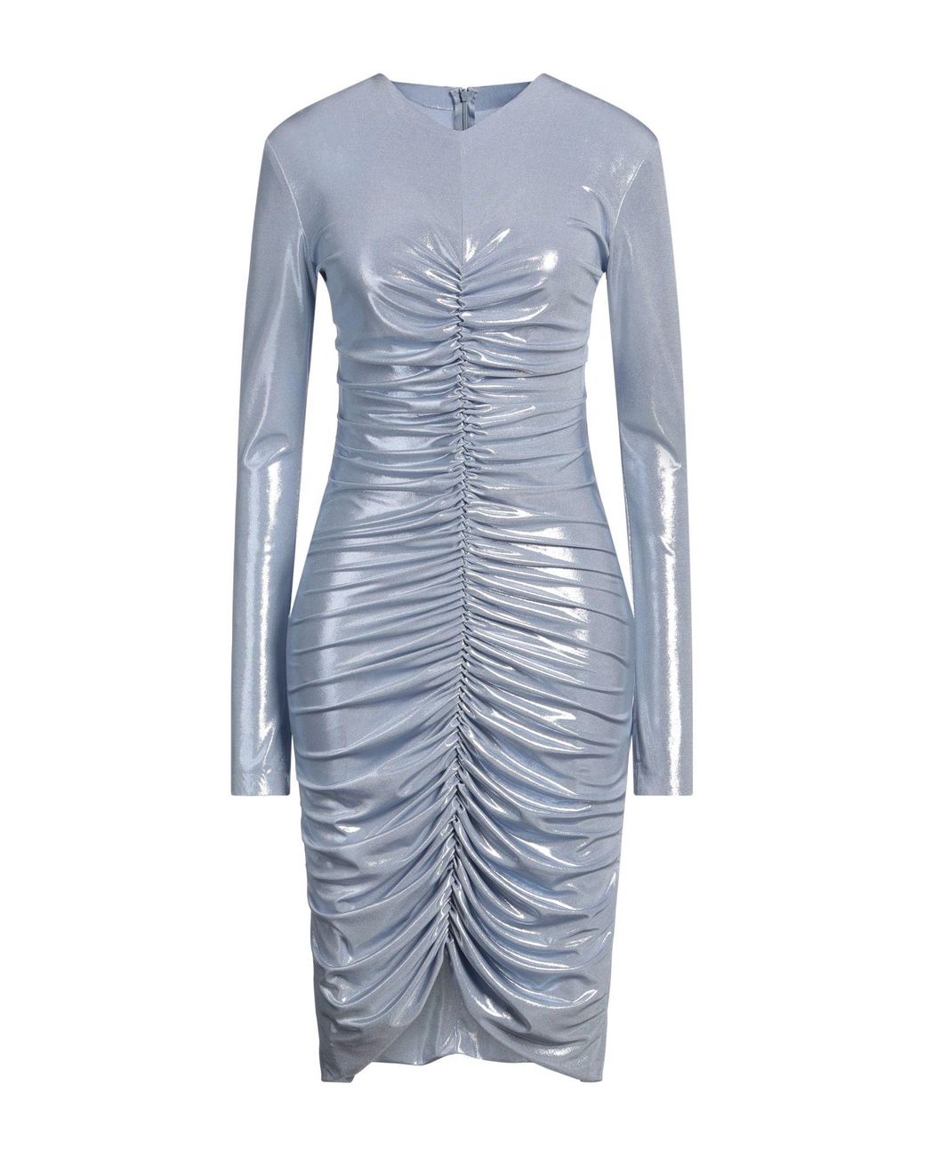Norma Kamali Blue Midi Dress Polyester, Elastane