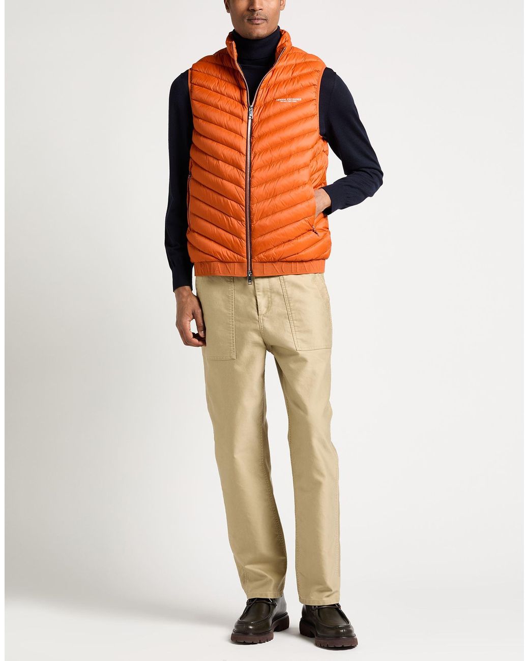 ARMANI EXCHANGE Orange Gilet for men