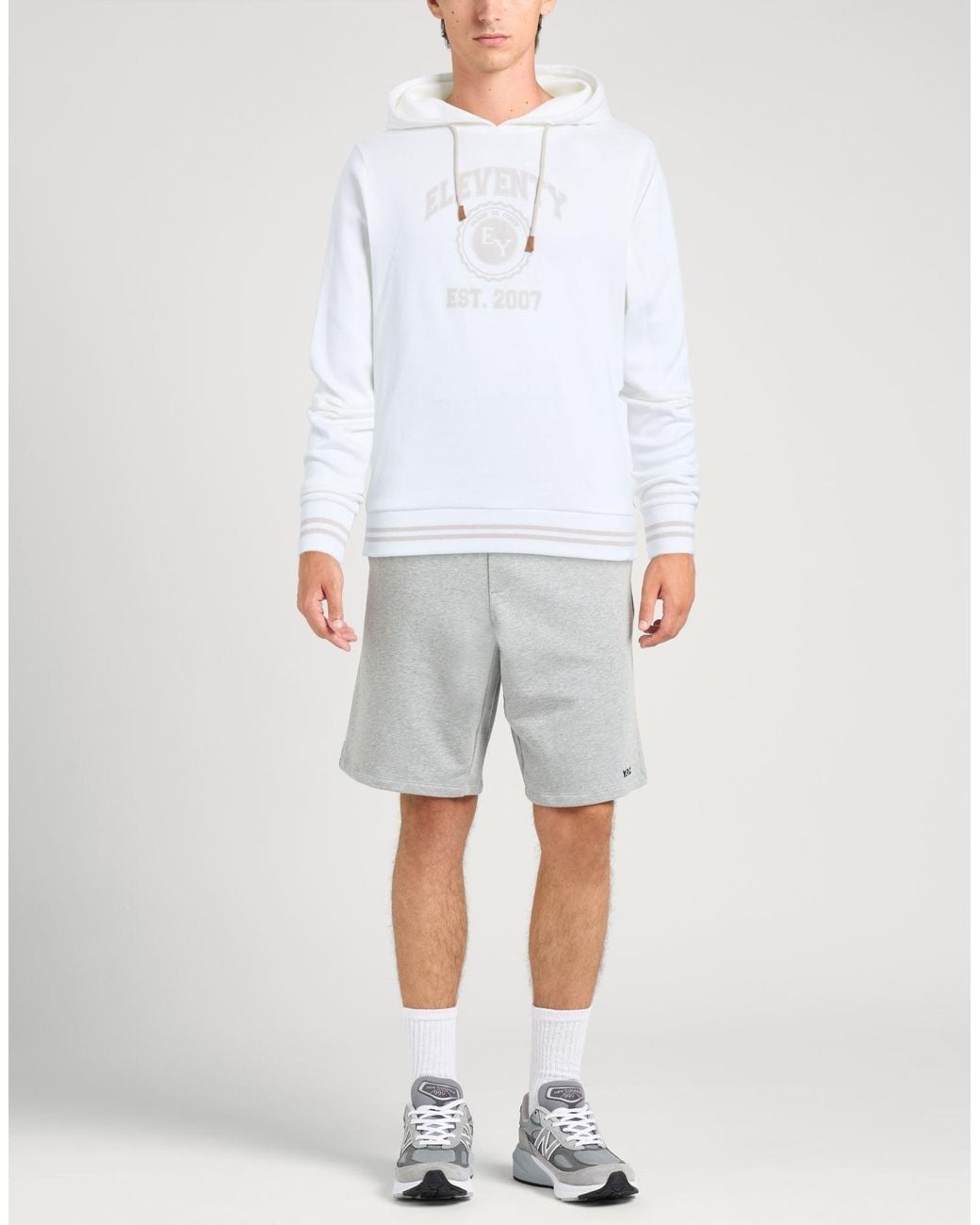 Eleventy White Sweatshirt for men