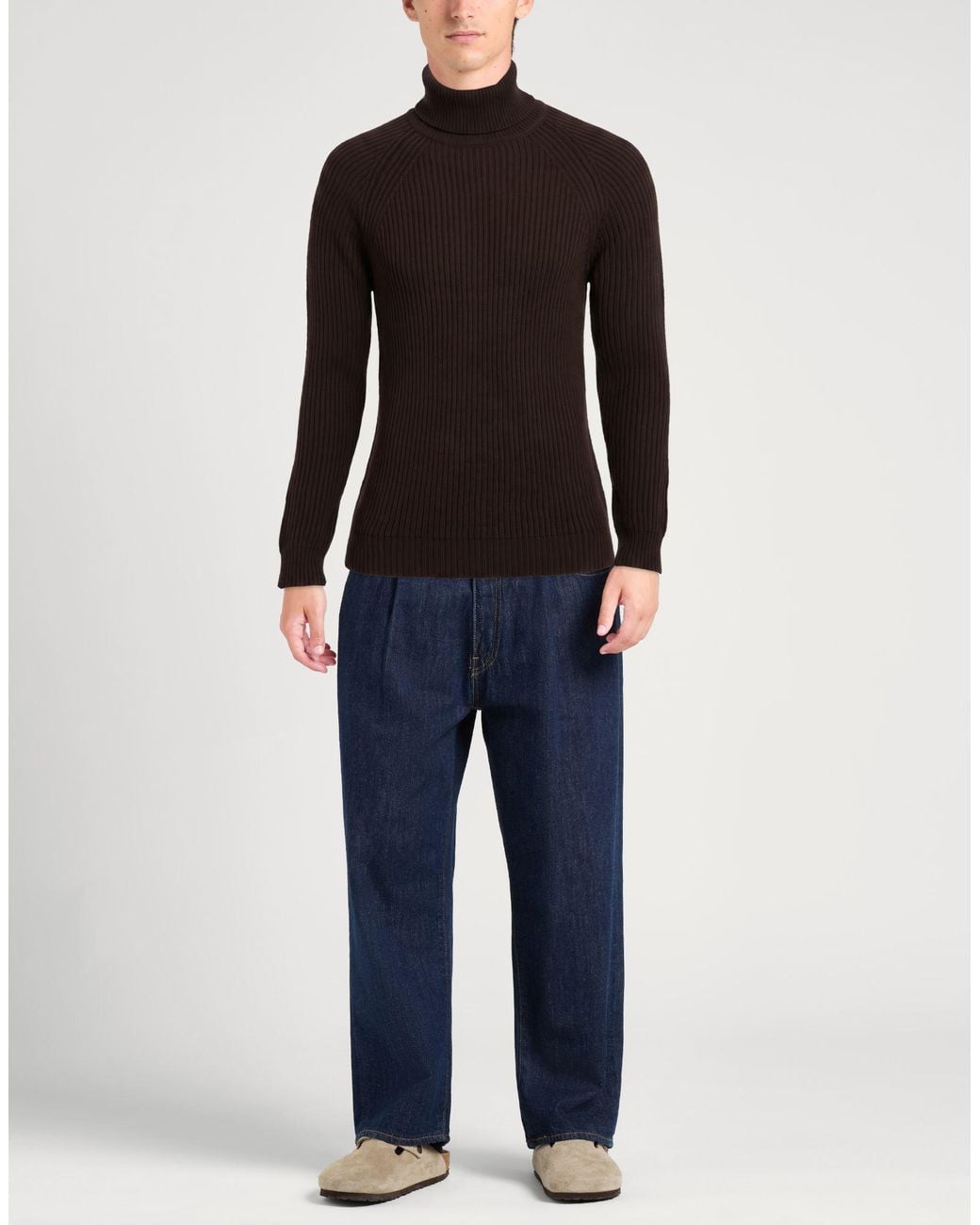 Zanone Rollkragenpullover in Black für Herren
