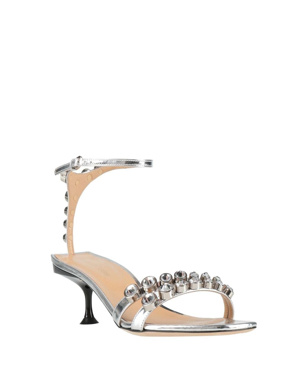 Sergio Rossi Metallic Sandals Leather