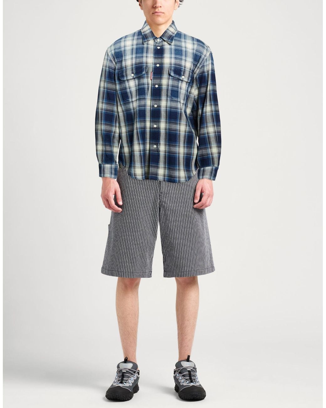 DSquared² Blue Shirt Cotton for men