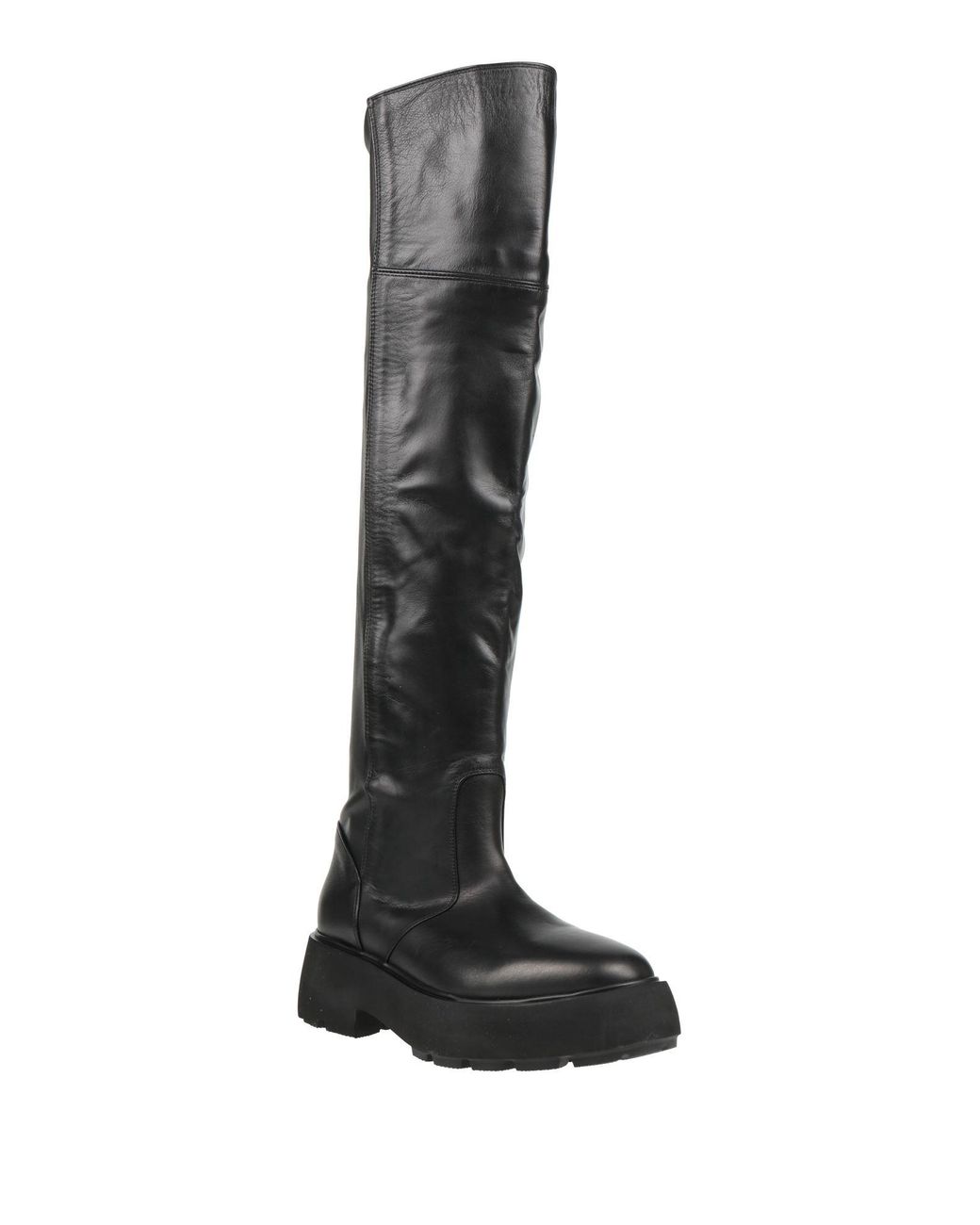 Strategia Black Boot Leather