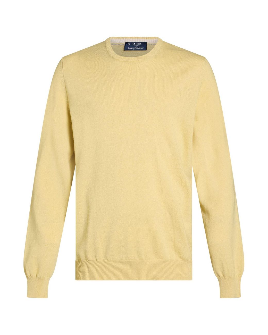 Barba Napoli Yellow Mustard Sweater Cashmere for men