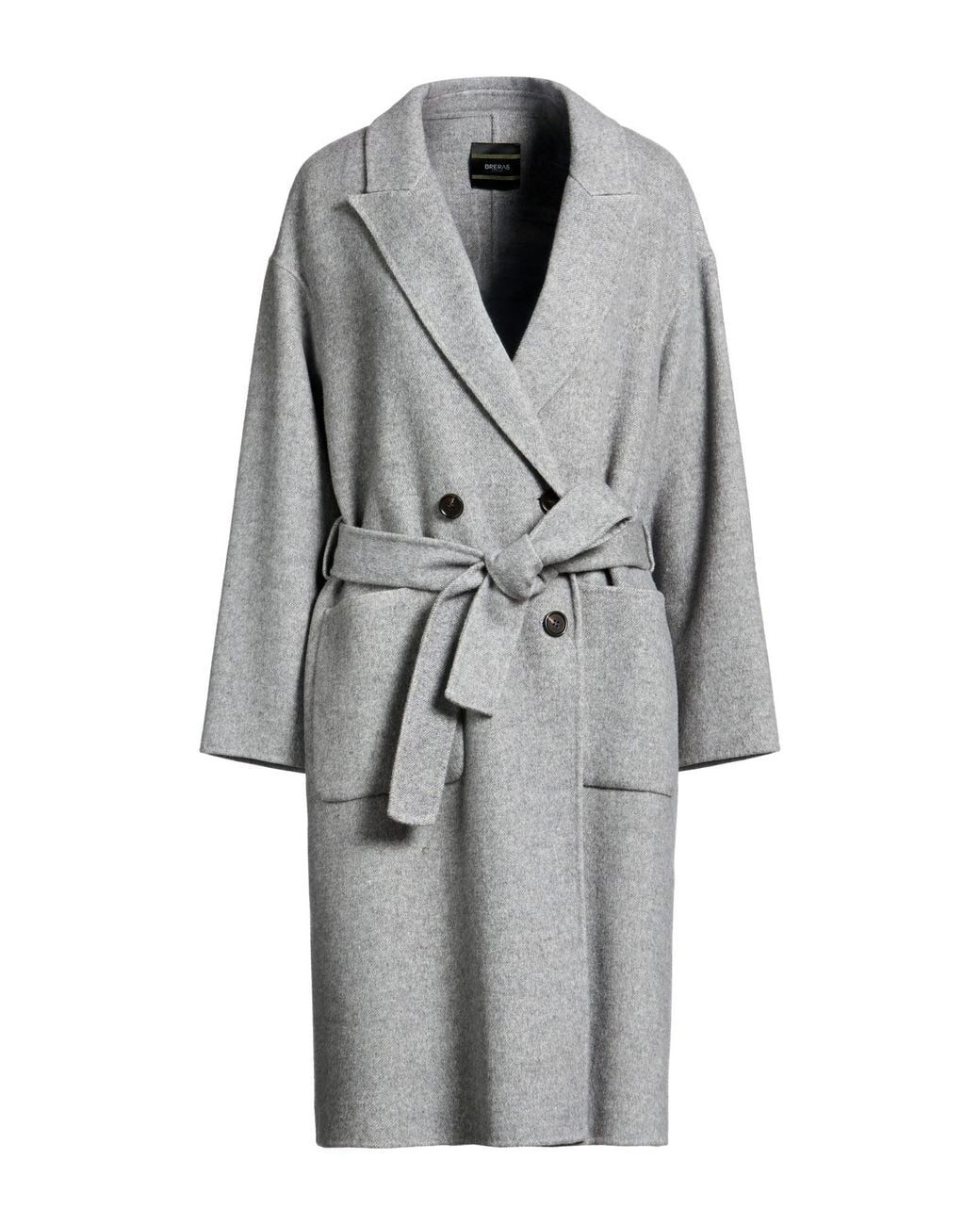 BRERAS Milano Gray Coat Wool, Polyester