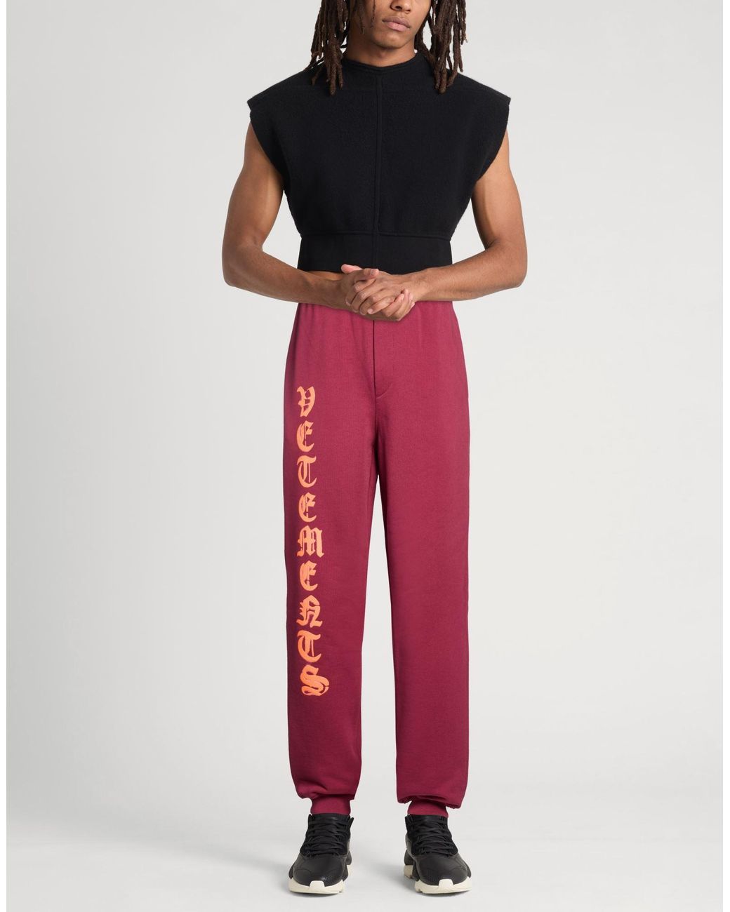 Vetements Red Trouser for men