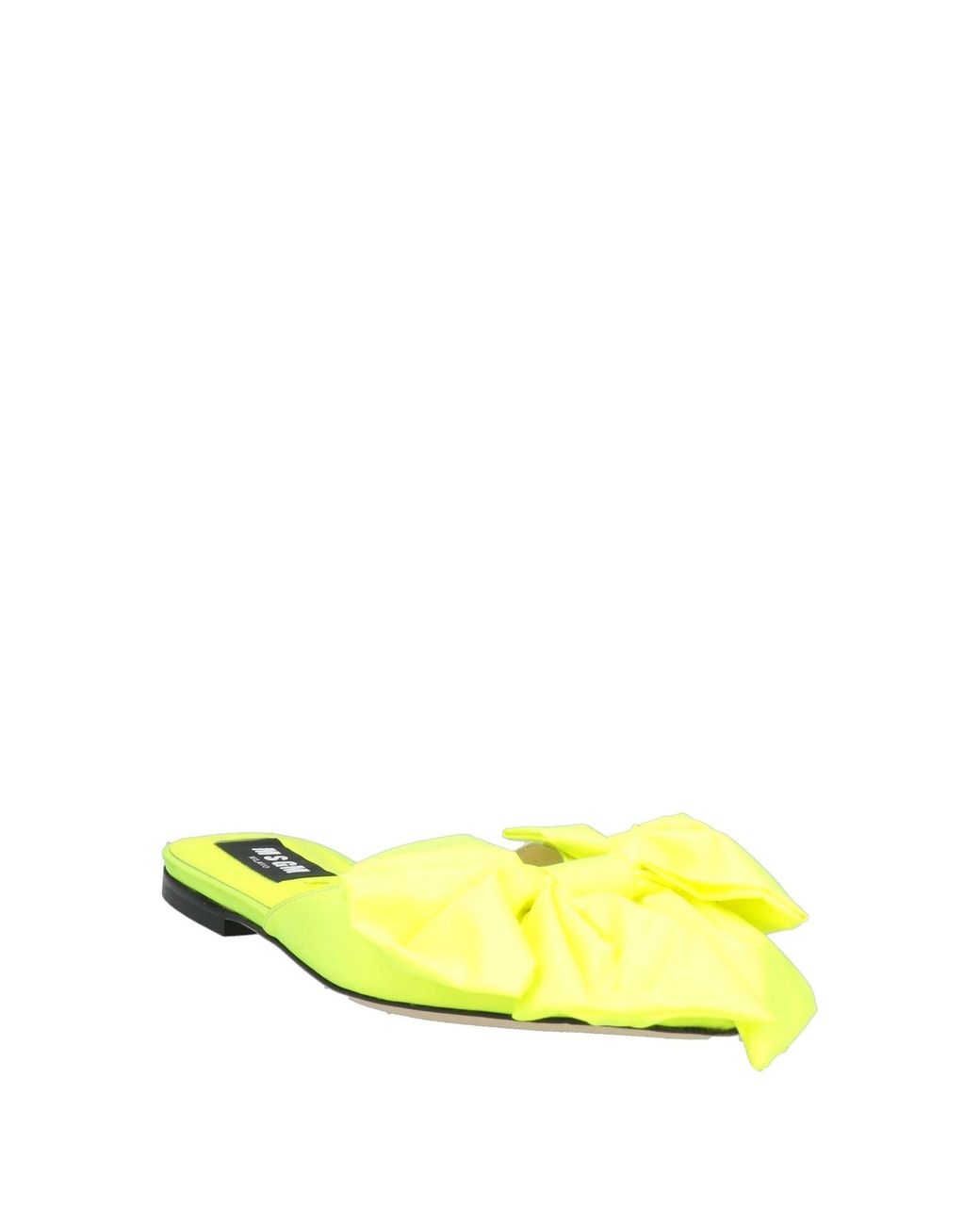 Mules & Zoccoli di MSGM in Yellow