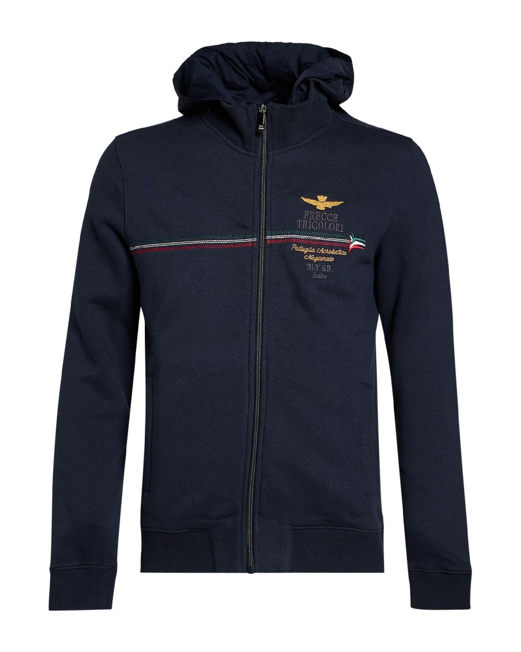 Aeronautica Militare Blue Frecce Tricolori Sweatshirt Cotton, Polyester for men