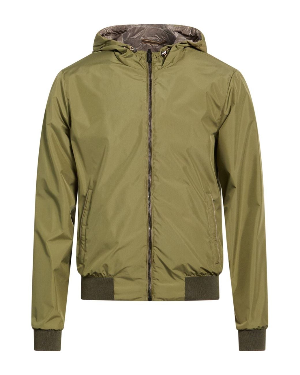 Moorer Green Military Jacket Polyester for men