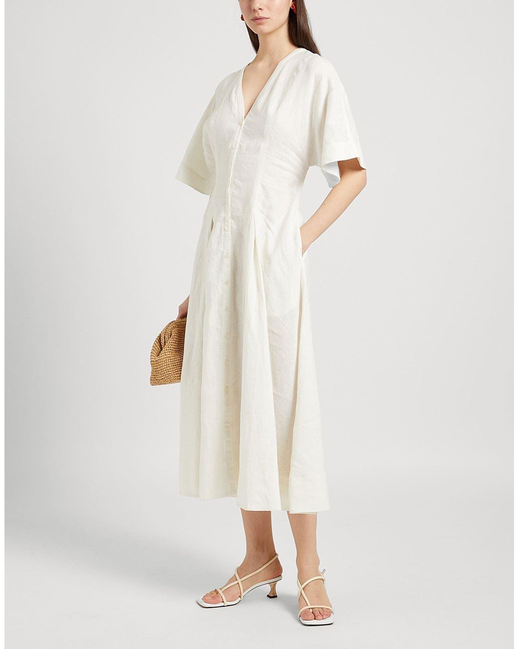 COS White Midi Dress