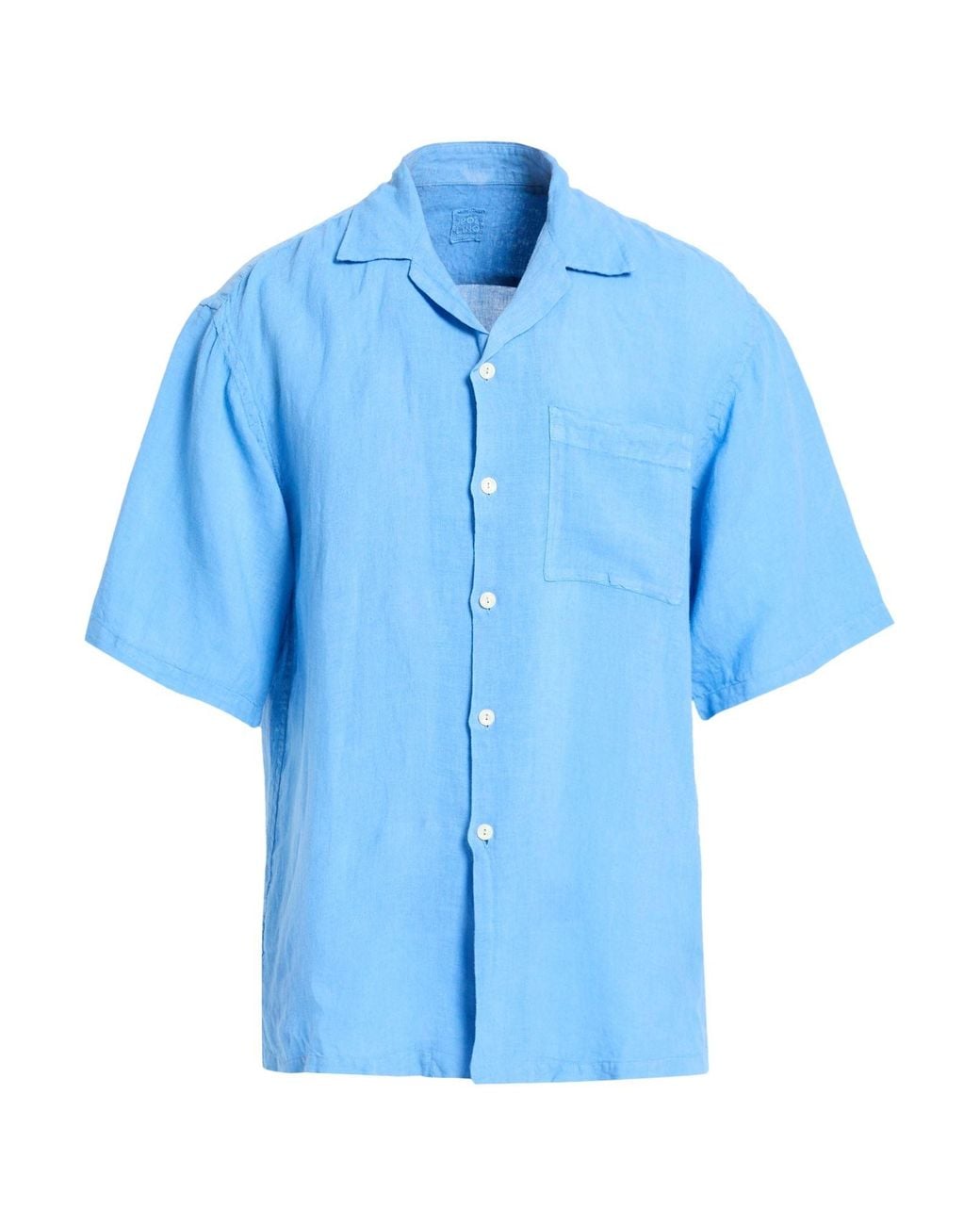 120% Lino Blue Shirts for men