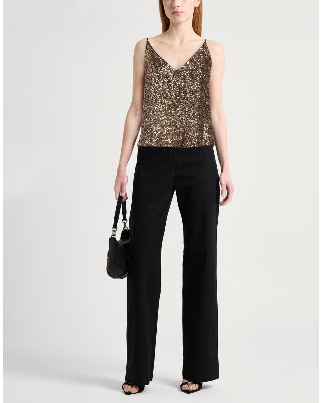 Ottod'Ame Brown Top Polyester