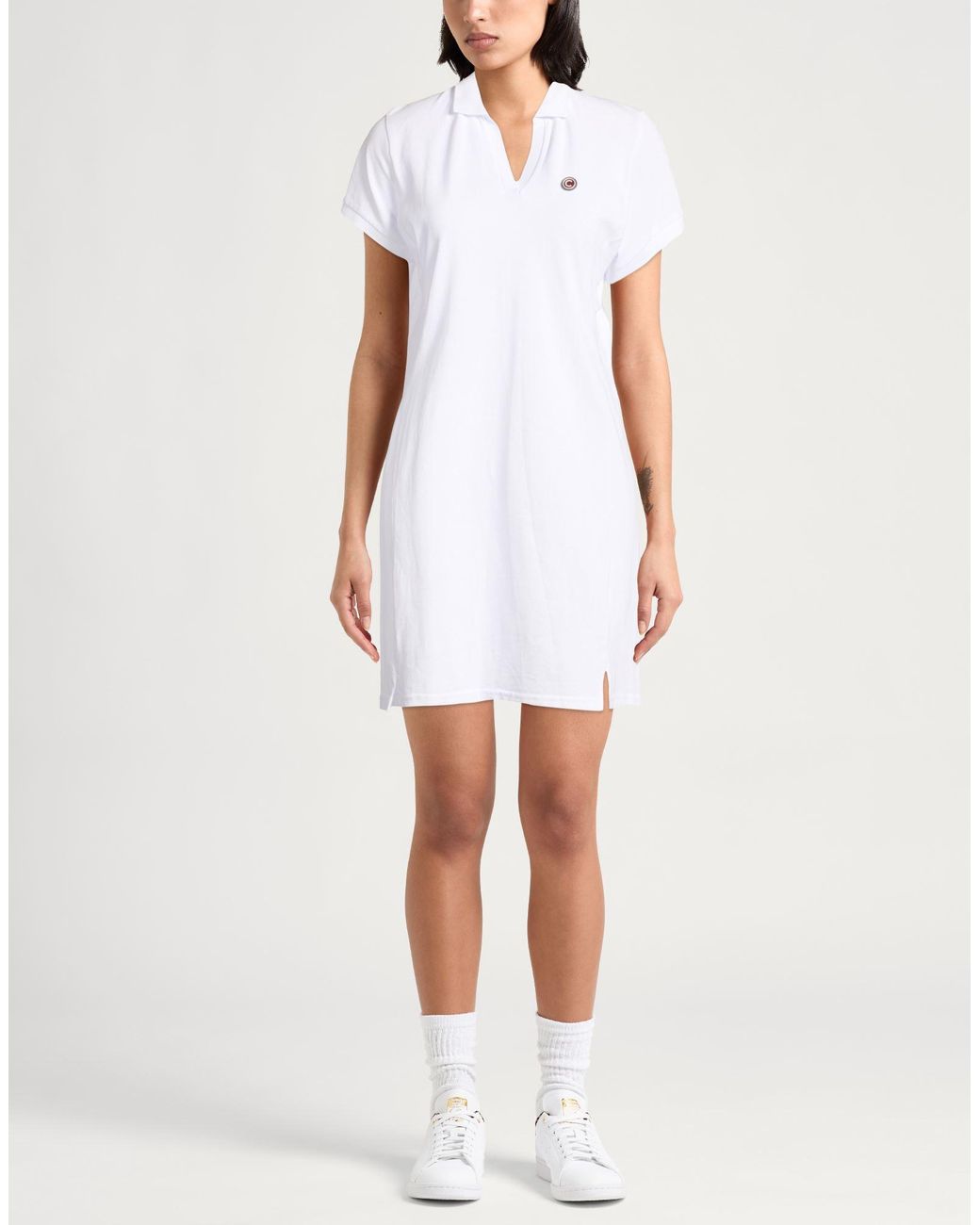 Colmar White Mini Dress Cotton, Elastane