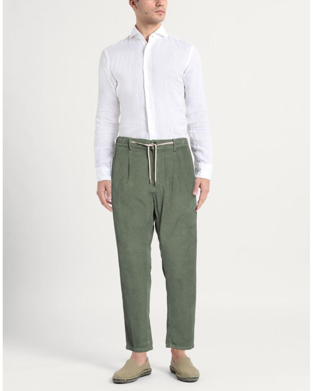 Pantalone di Cruna in Green da Uomo