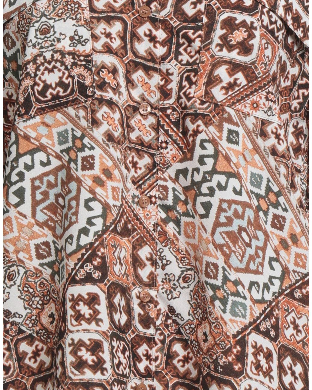 Calvin Klein Brown Shirt Polyester