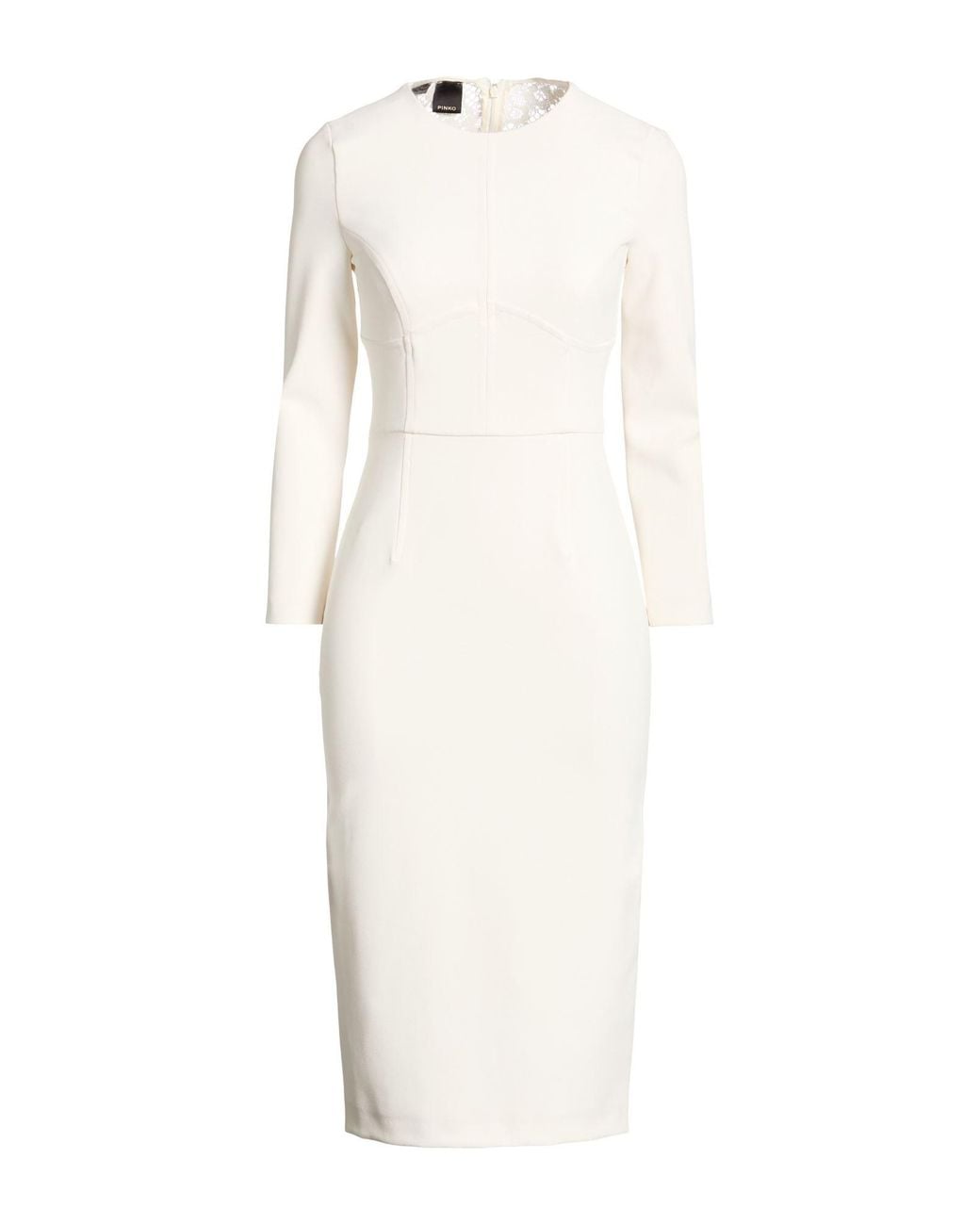 Pinko White Midi Dress
