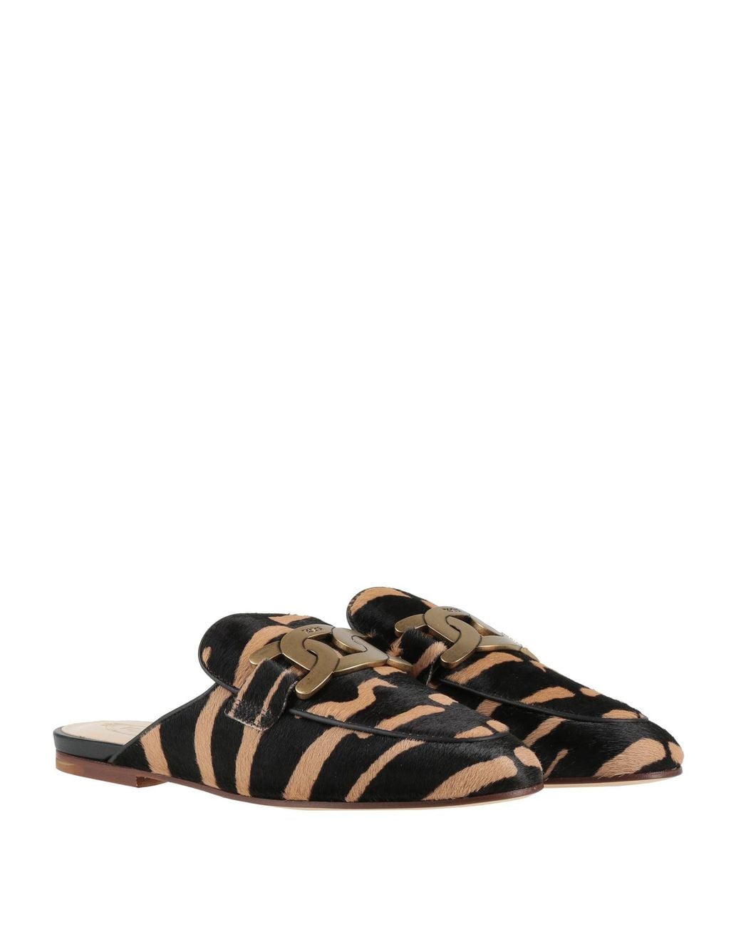 Tod's Black Haircalf Mule