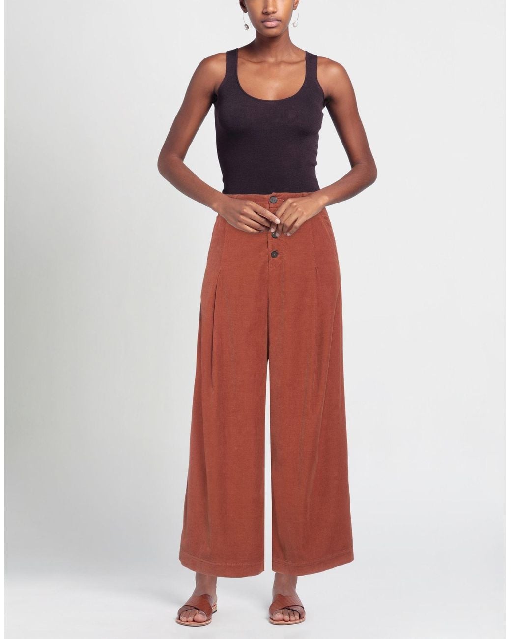 High Red Pants Cotton, Lyocell, Elastane