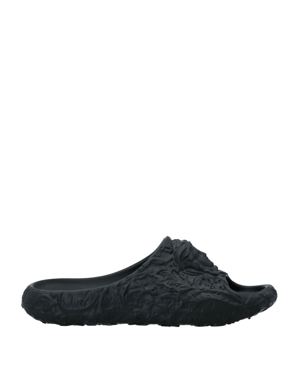 Versace Black Medusa Dimension Rubber Slide for men