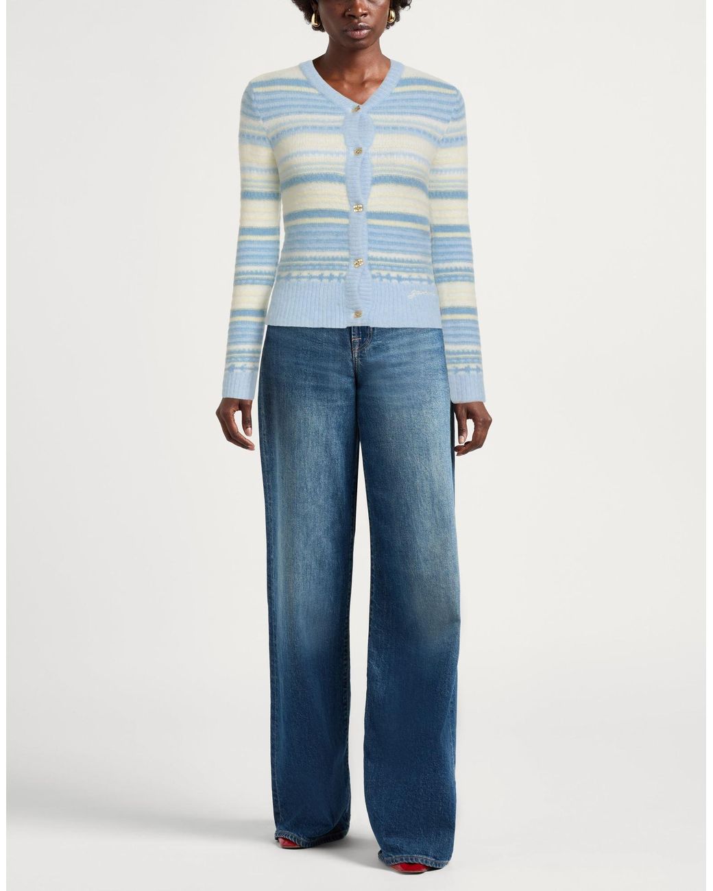 Ganni Blue Cardigan