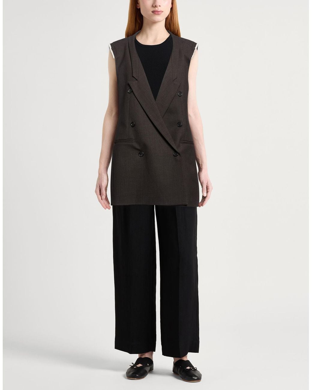 MEIMEIJ Black Dark Blazer Polyester, Wool, Elastane