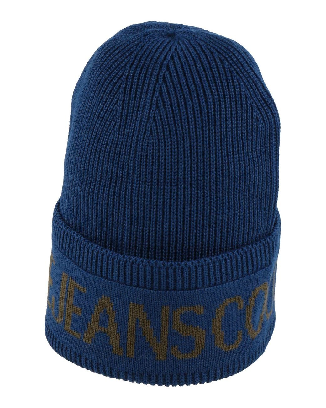 Versace Jeans Couture Blue Hat Acrylic, Wool