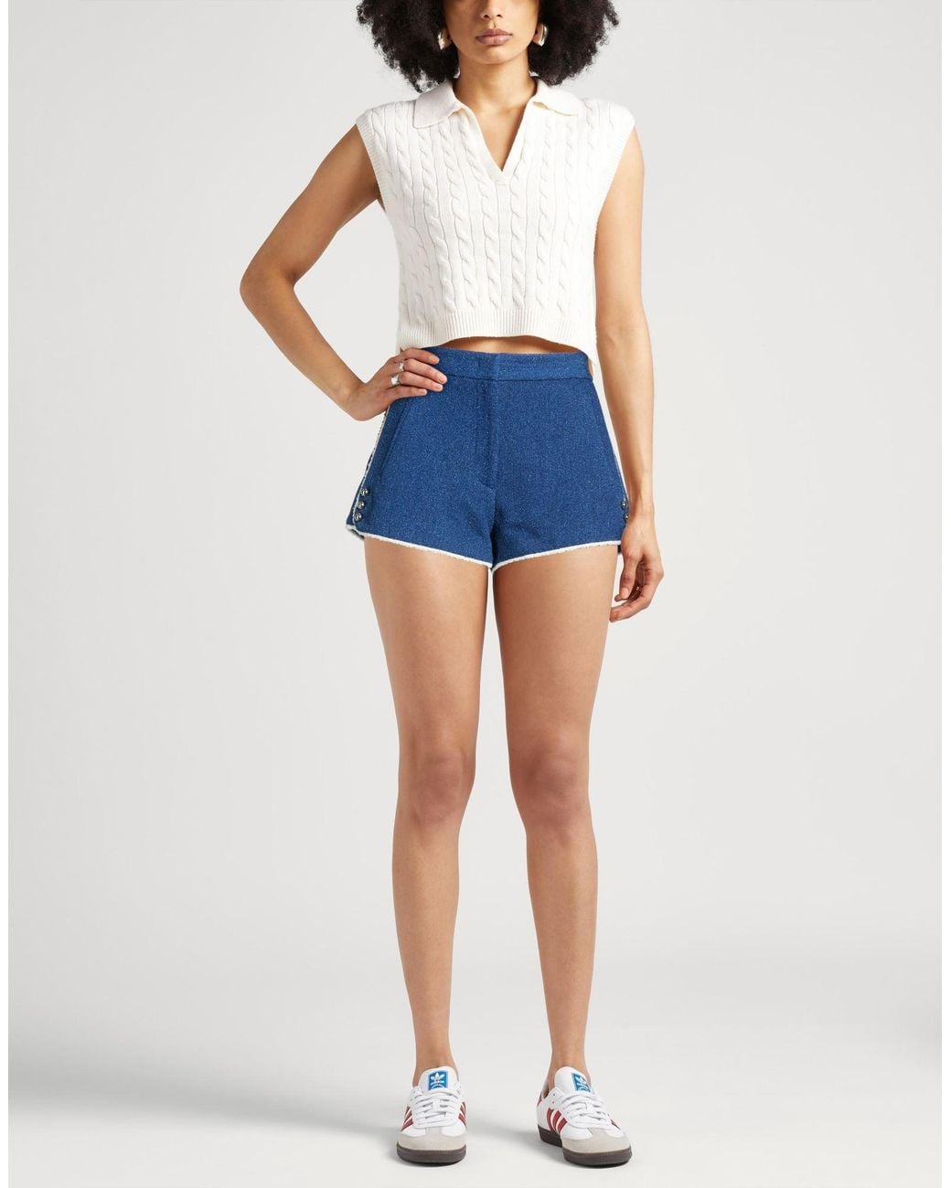 MSGM Blue Shorts & Bermuda Shorts