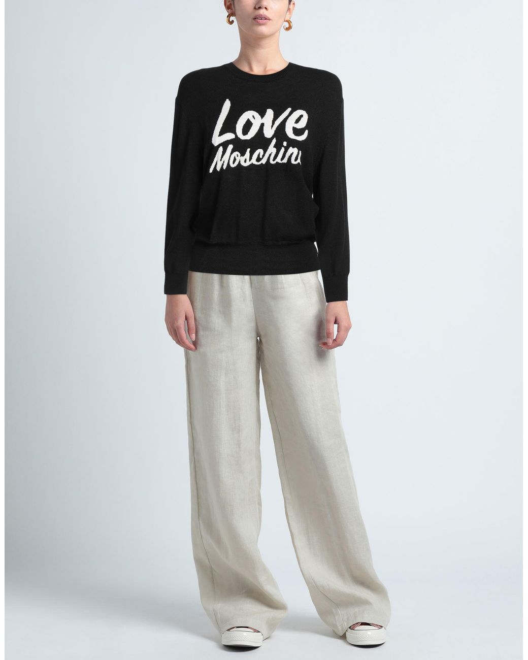 Pullover Love Moschino de color Black