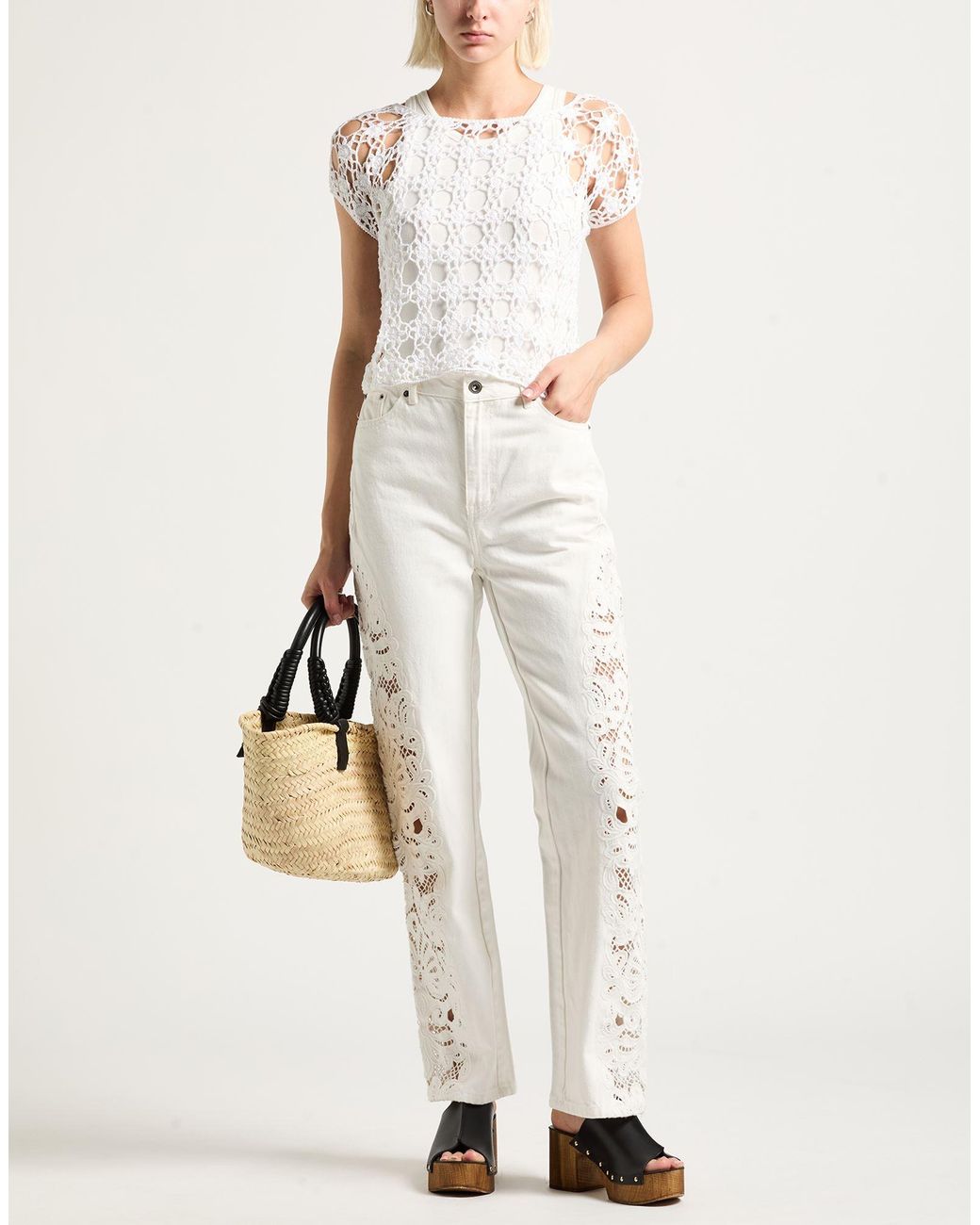 Anna Kosturova White Sweaters