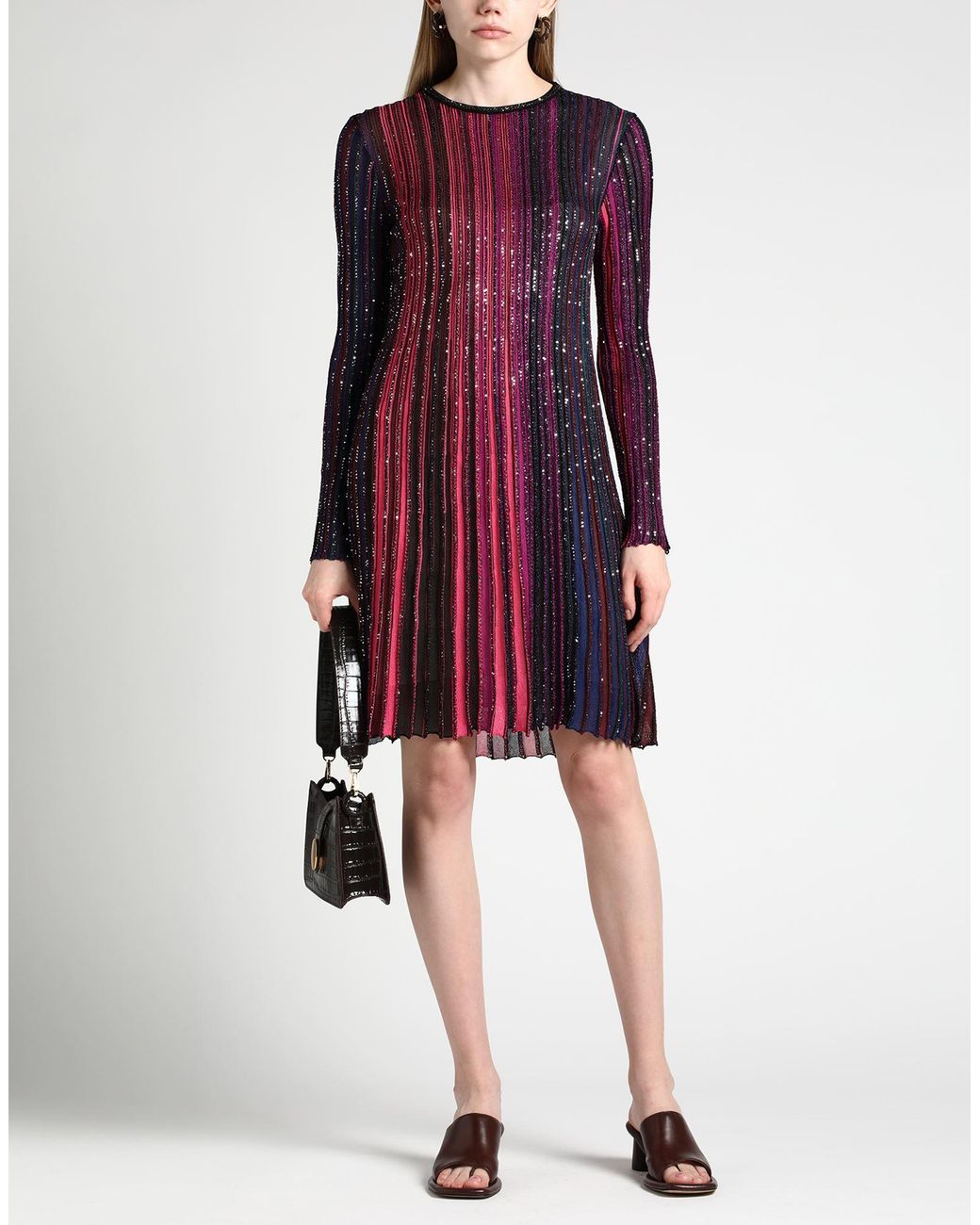 Missoni Purple Mini Sequin Dress