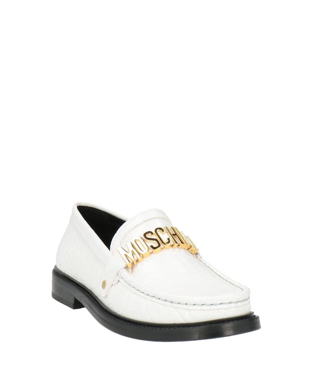 Moschino White Mokassin