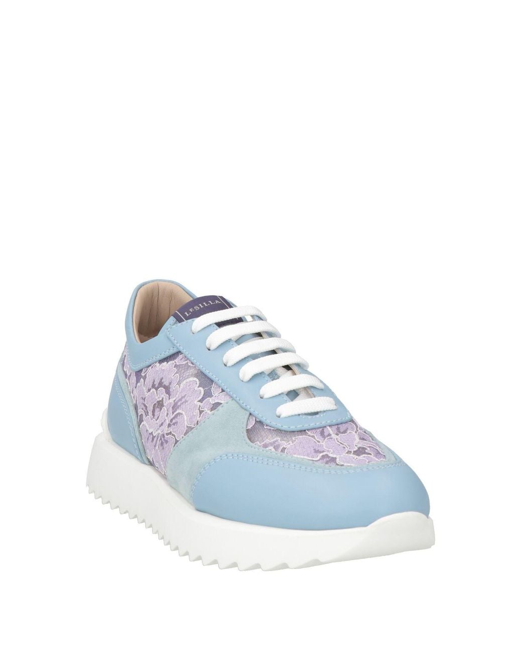 Le Silla Blue Sky Sneakers Leather, Textile Fibers