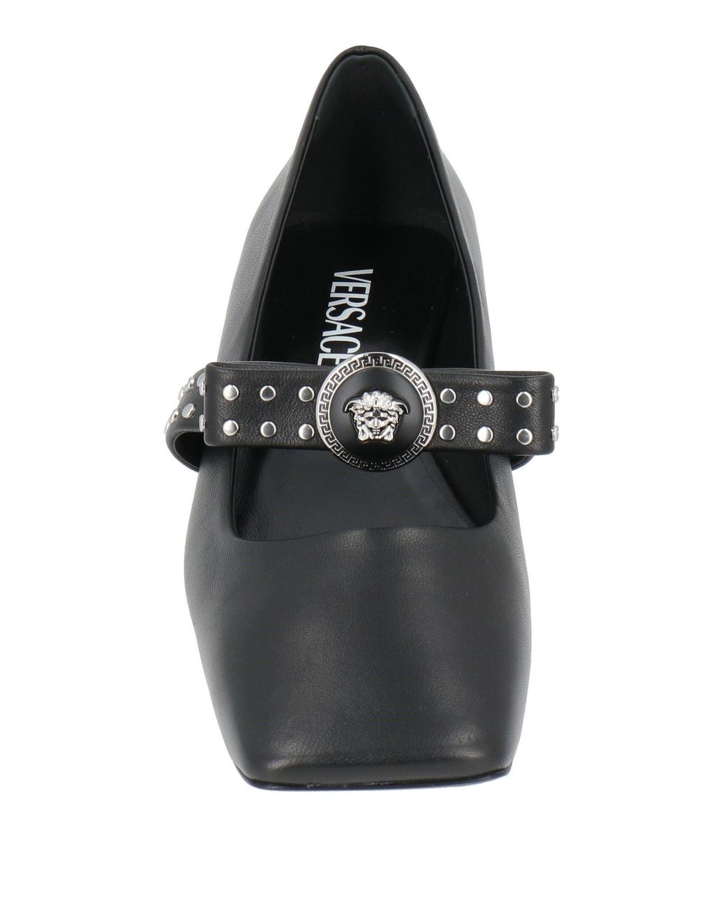 Versace Black Ballet Flats