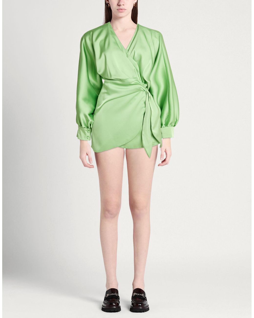 ACTUALEE Green Mini Dress