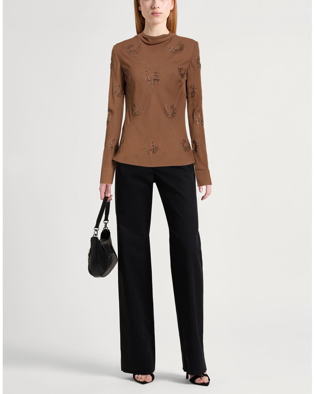 Top Pinko de color Brown