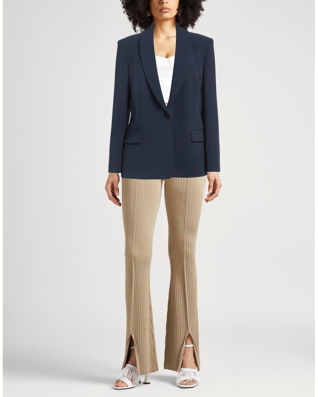Theory Blue Blazer Triacetate, Polyester